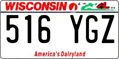 WI license plate 516YGZ