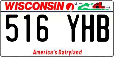 WI license plate 516YHB