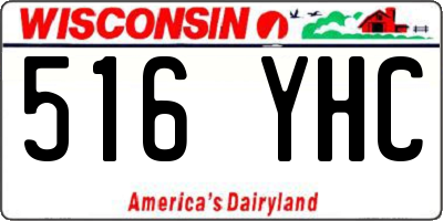 WI license plate 516YHC