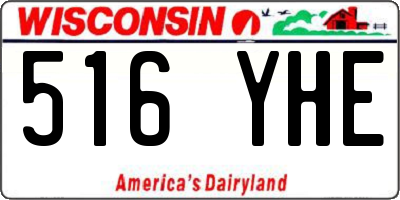 WI license plate 516YHE