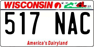 WI license plate 517NAC