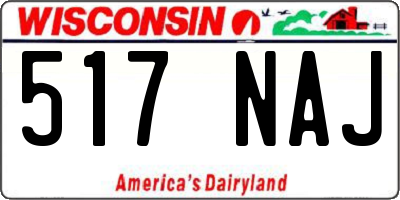 WI license plate 517NAJ