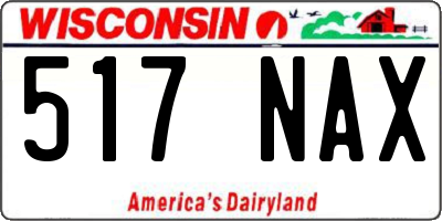 WI license plate 517NAX