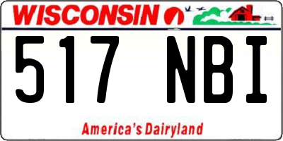 WI license plate 517NBI