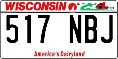 WI license plate 517NBJ
