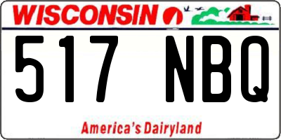 WI license plate 517NBQ