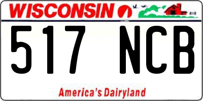 WI license plate 517NCB