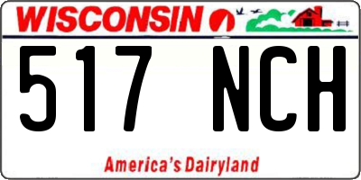 WI license plate 517NCH