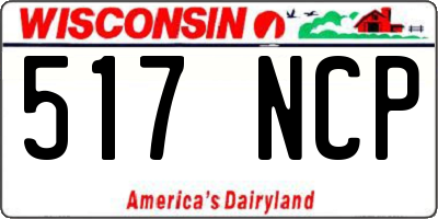 WI license plate 517NCP