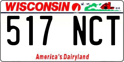 WI license plate 517NCT