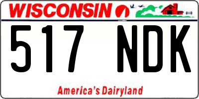 WI license plate 517NDK