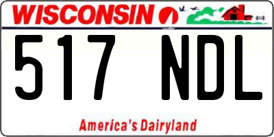 WI license plate 517NDL