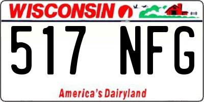 WI license plate 517NFG
