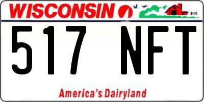 WI license plate 517NFT