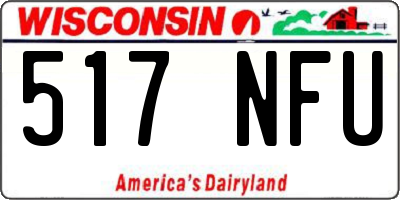 WI license plate 517NFU