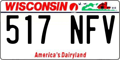 WI license plate 517NFV