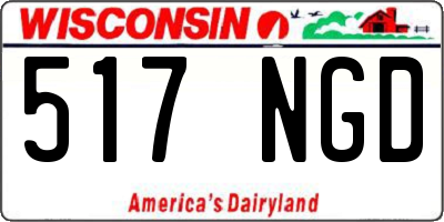WI license plate 517NGD