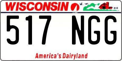 WI license plate 517NGG