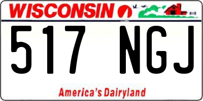 WI license plate 517NGJ