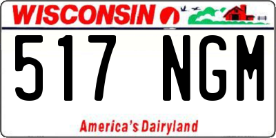 WI license plate 517NGM