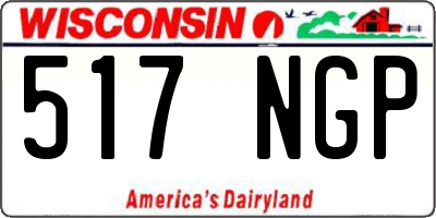 WI license plate 517NGP