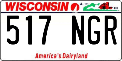 WI license plate 517NGR