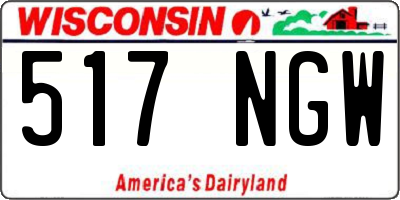 WI license plate 517NGW