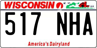 WI license plate 517NHA