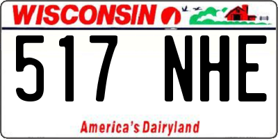 WI license plate 517NHE