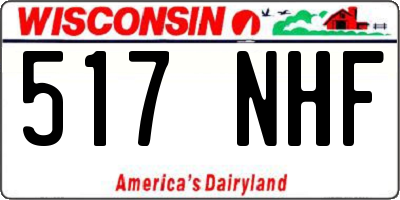 WI license plate 517NHF