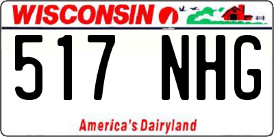 WI license plate 517NHG