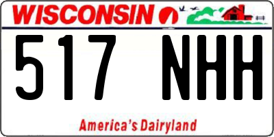 WI license plate 517NHH