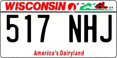 WI license plate 517NHJ
