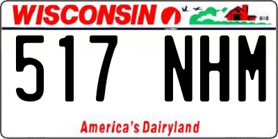 WI license plate 517NHM