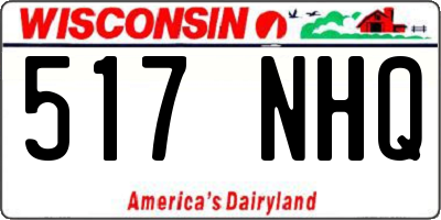 WI license plate 517NHQ