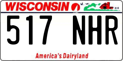 WI license plate 517NHR