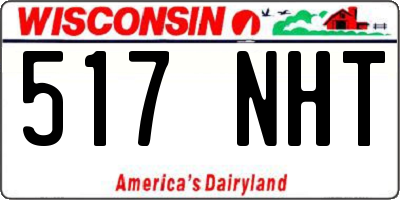 WI license plate 517NHT