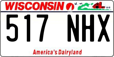 WI license plate 517NHX