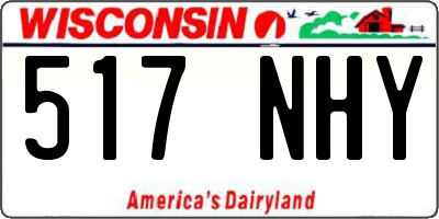 WI license plate 517NHY