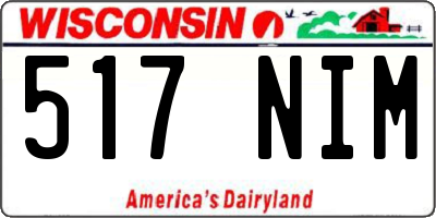 WI license plate 517NIM