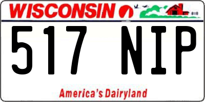 WI license plate 517NIP
