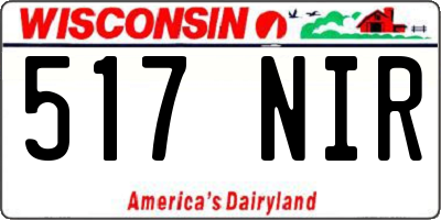 WI license plate 517NIR