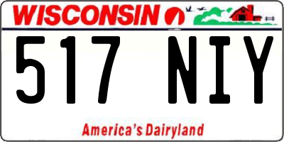 WI license plate 517NIY