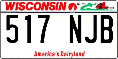 WI license plate 517NJB