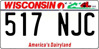 WI license plate 517NJC