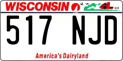 WI license plate 517NJD