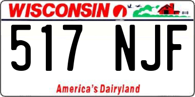WI license plate 517NJF