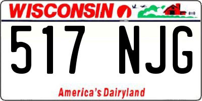 WI license plate 517NJG