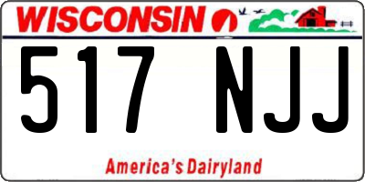 WI license plate 517NJJ