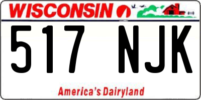 WI license plate 517NJK